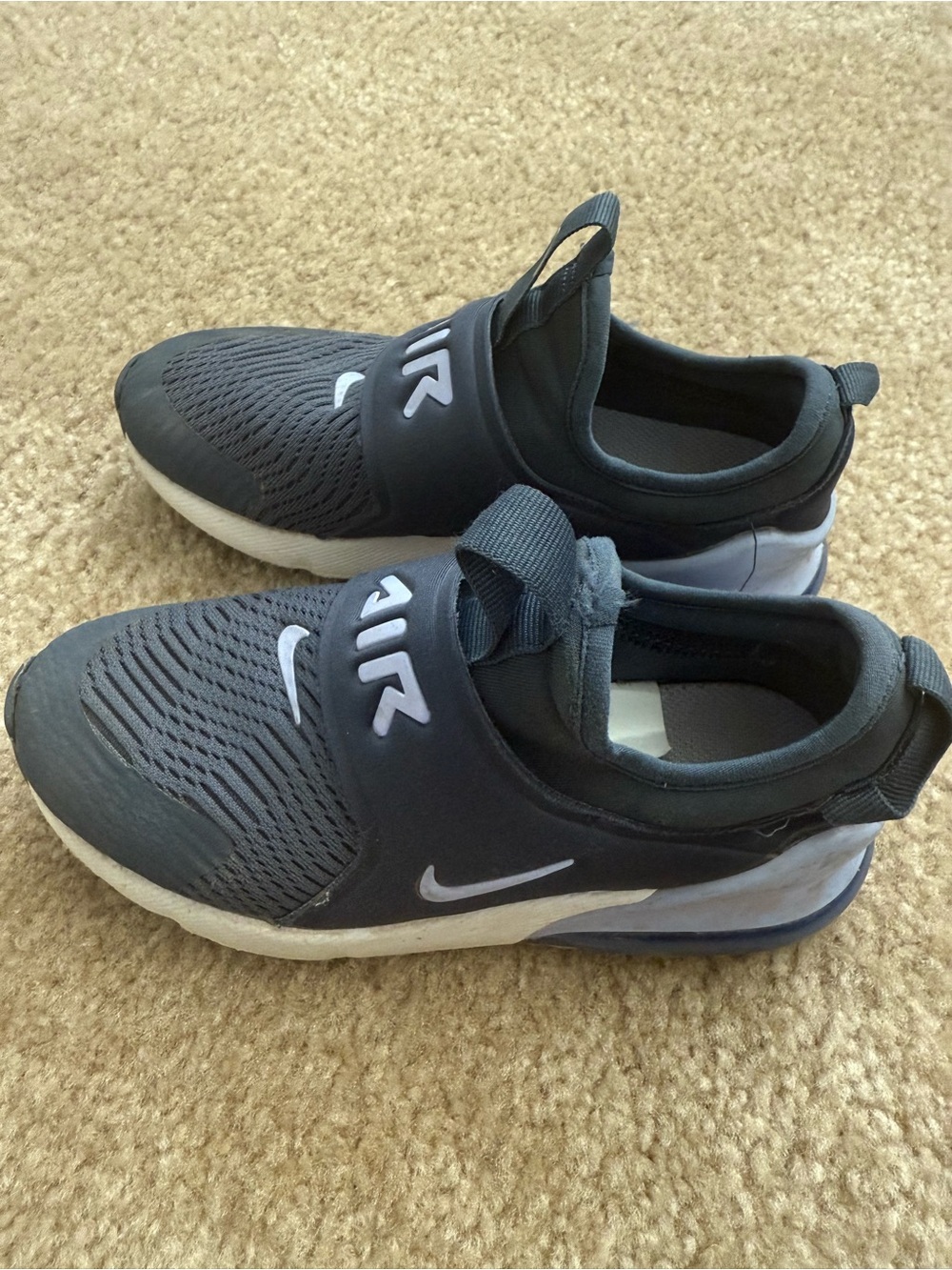 Nike Kids Navy/Light Blue Slip-On Sneakers - Picture 2 of 5